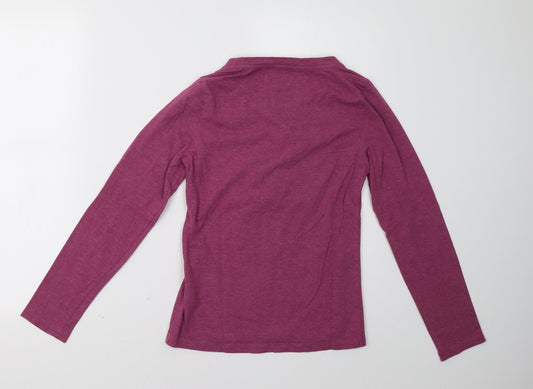 Womens UK Size 2XS Marks and Spencer Purple Pullover Sweatshirt
