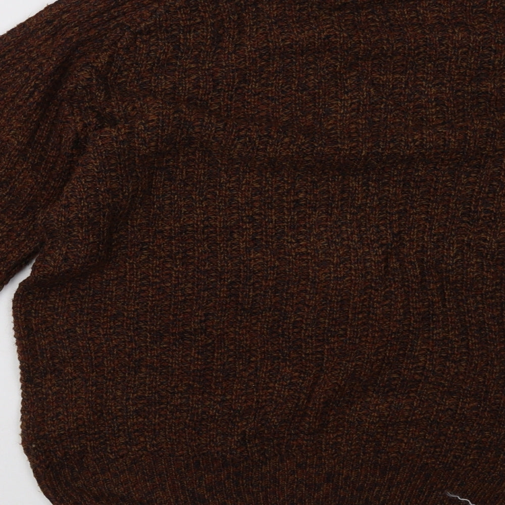 Primark Mens Brown Knit Pullover Sweatshirt Size M