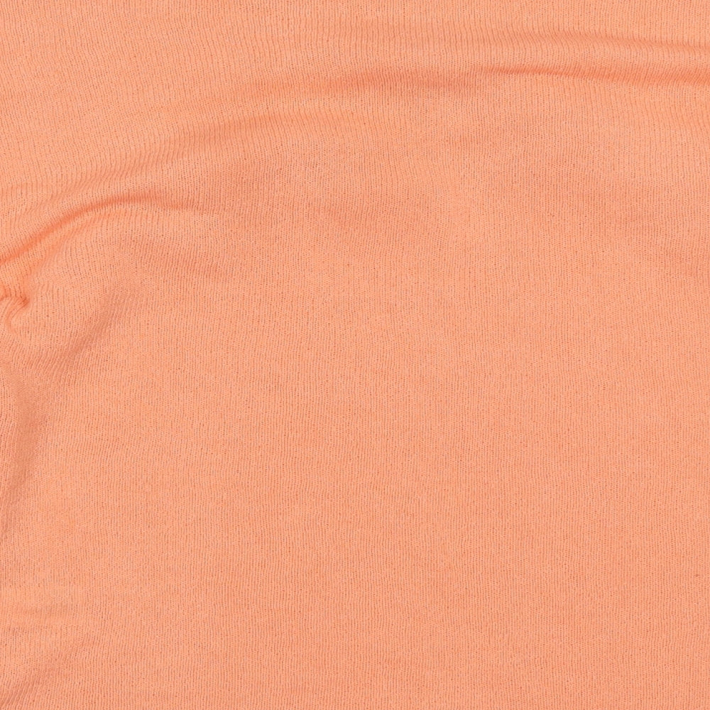 Womens UK Size 10 River Island Orange Basic Blouse