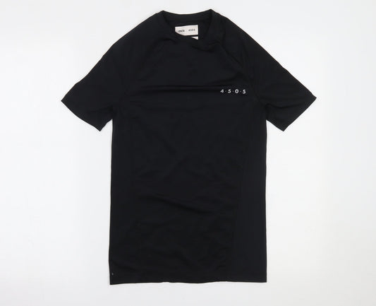 Womens UK Size XS ASOS Black T-Shirt