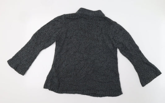 Womens UK Size M BM Grey Cardigan Jumper