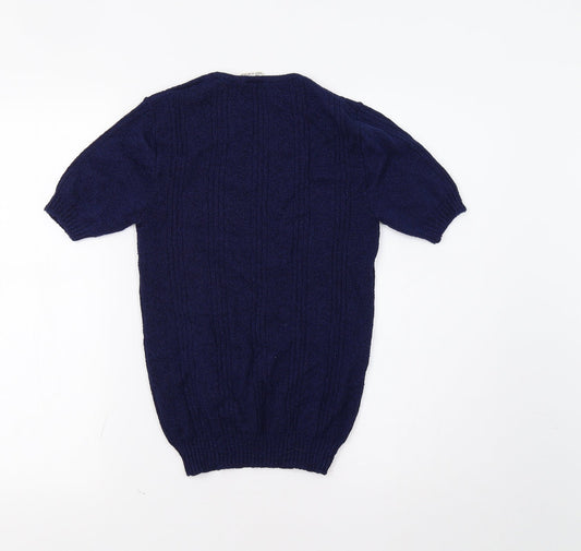 Womens UK Size 14 M&S Blue Pullover Jumper