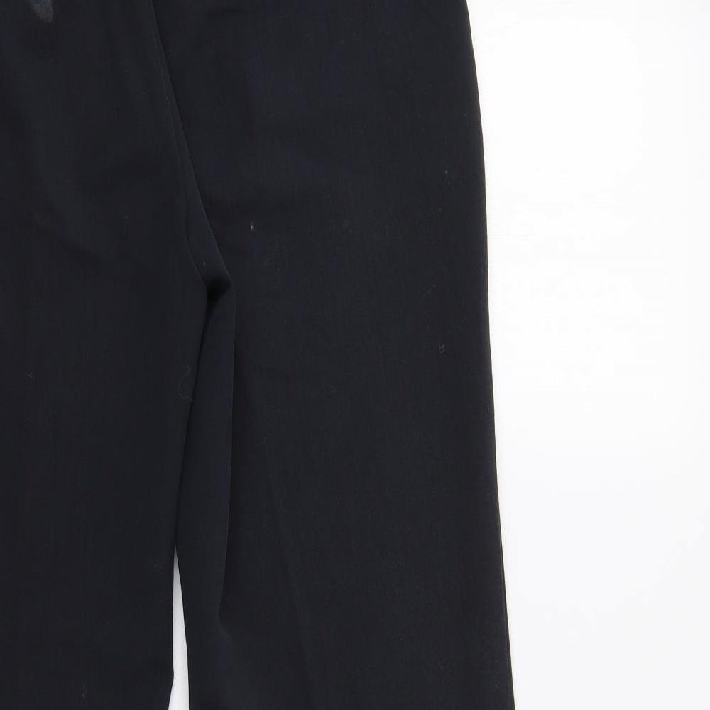 Womens UK Size 12 M&S Regular Fit Dress Pants Blue Trousers