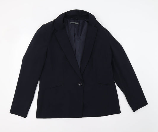 South Womens Blue Jacket Blazer Size 16