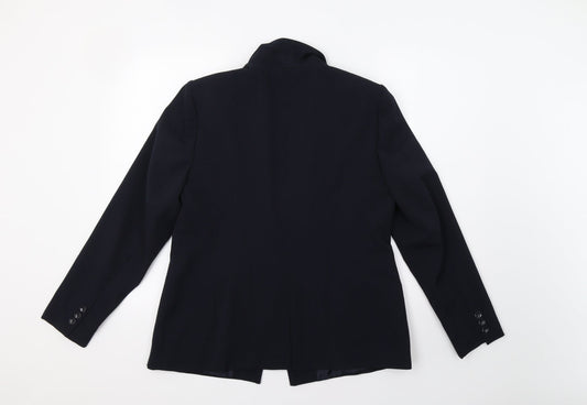 South Womens Blue Jacket Blazer Size 16