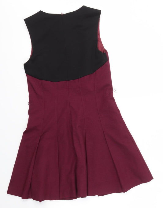 Oasis Womens Purple A-Line Size 10