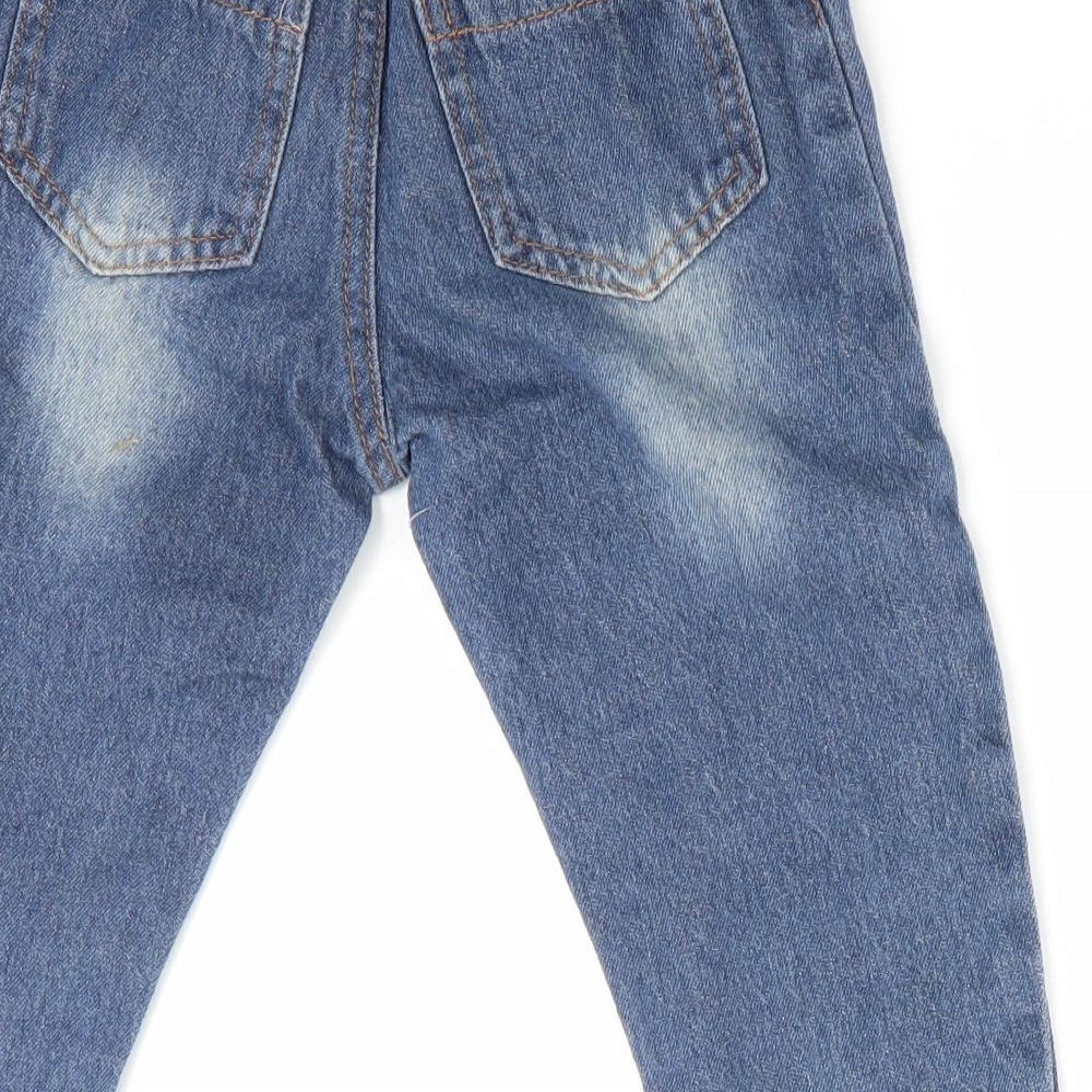 Foshan Boys Blue Jogger Jeans Size 12-18 Months - Distressed Jeans