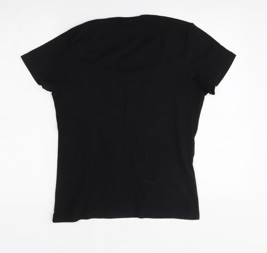 Cotton Traders Womens Black Pullover Jumper Size 10