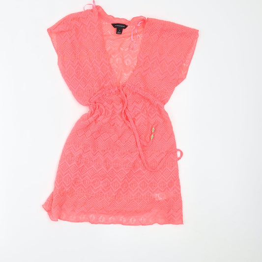 Womens UK Size S Atmosphere Pink Wrap Jumper