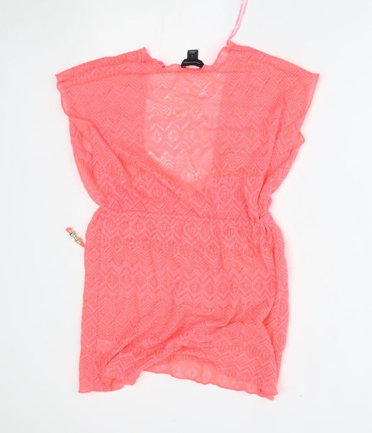 Womens UK Size S Atmosphere Pink Wrap Jumper