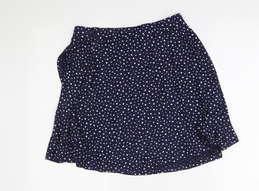NEXT Womens Blue Polka Dot  A-Line Skirt Size 12