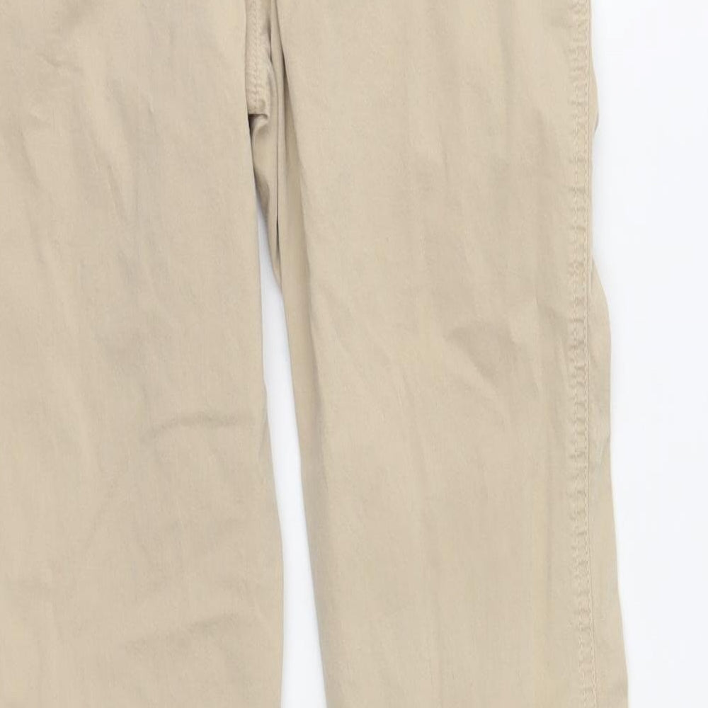 Spirit Womens Beige Chino Trousers Size 8 L27 in