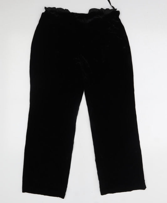 Womens UK Size 12 Principles Regular Fit Black Trousers
