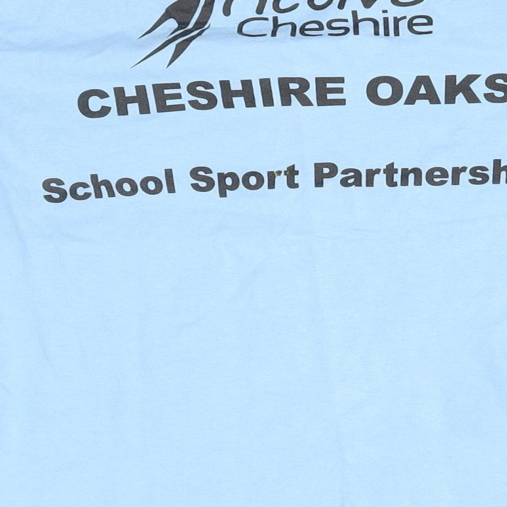 Fruit of the Loom Boys Blue Basic T-Shirt Size 7-8 Years - active cheshire school games