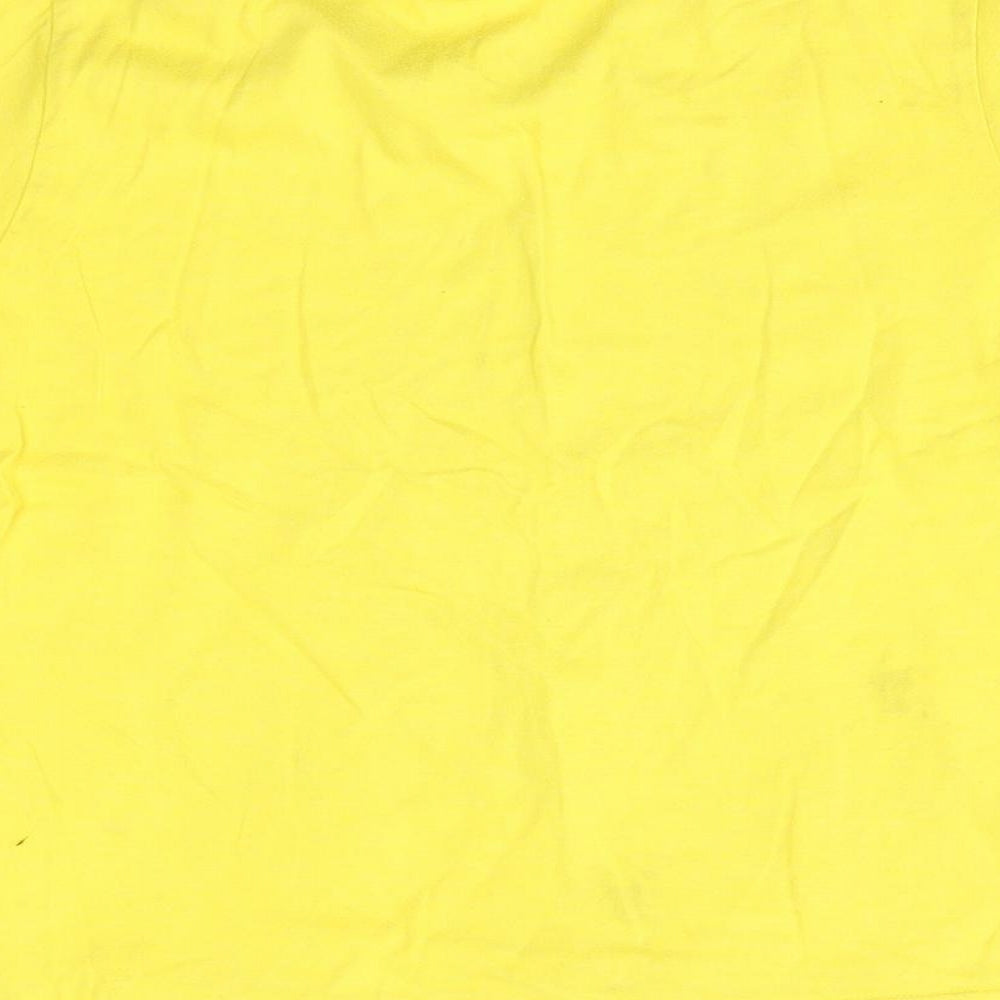Brand and care label for everton boys’ yellow basic t-shirt, size 8-9, years - nil satis nisi optimum