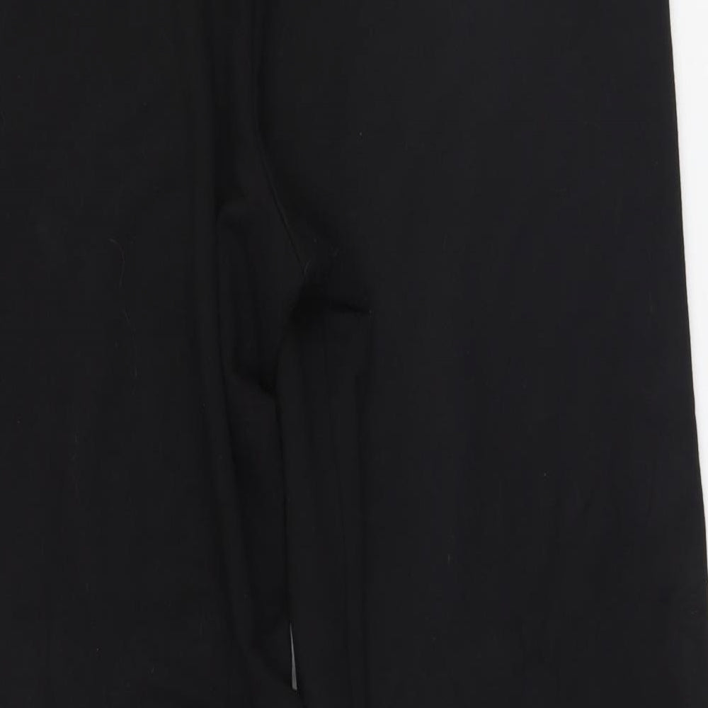 Brand and care label for George men’s black trousers, size L, 28-inch leg