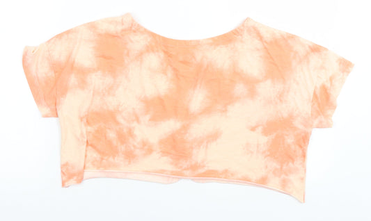 Womens UK Size 10 NEXT Orange Basic T-Shirt