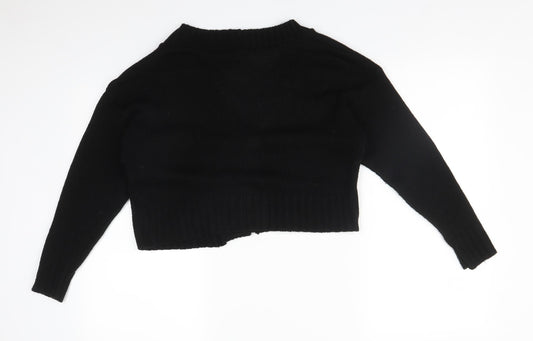 Boohoo Womens Black Cardigan Jumper Size M