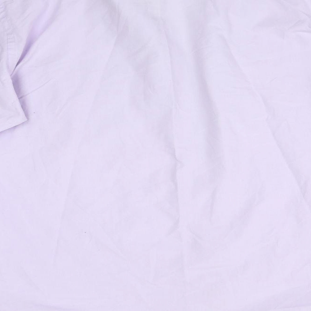 Mens UK Collar Size 40 HUSTON HARBOUR Smart Purple Dress Shirt