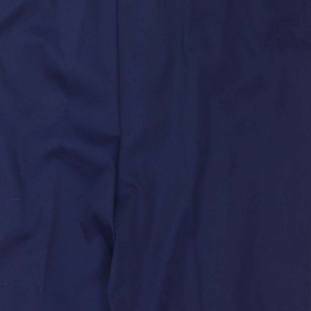 Womens UK Size 50 Preworn Regular Fit Blue Trousers