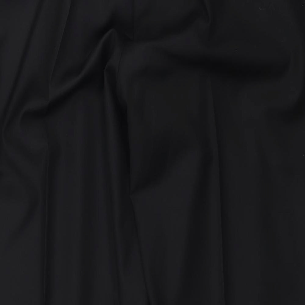 Womens UK Size 46 in Preworn Regular Fit Black Trousers