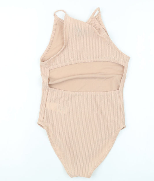 Topshop Womens Beige   Bodysuit One-Piece Size 6