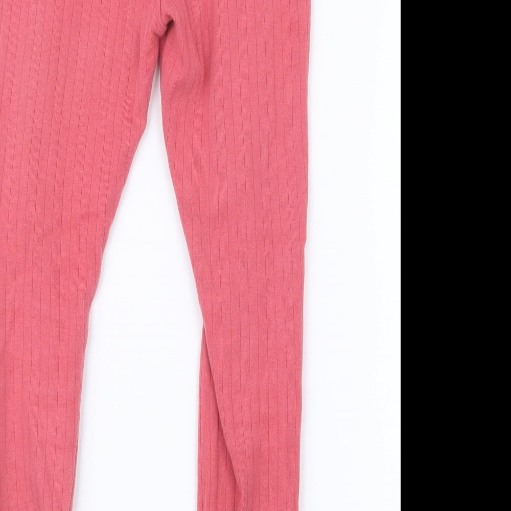 F&F Girls Pink Carrot Trousers Size 6-7 Years