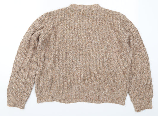 Primark Womens Beige Knit Pullover Jumper Size 14