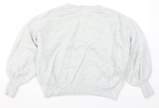 Womens UK Size 10 ASOS Grey Pullover Jumper