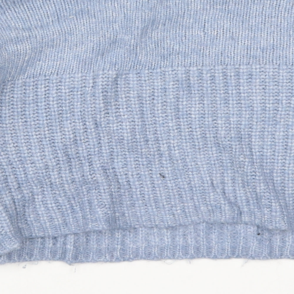 New Look Girls Blue Knit Pullover Jumper Size 12-13 Years