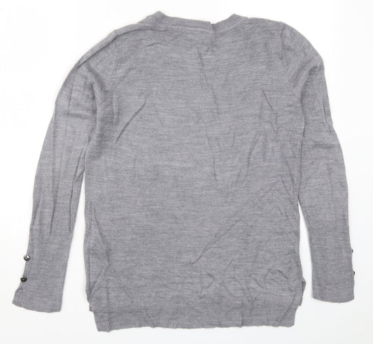 Primark Womens Grey Knit Pullover Jumper Size 6