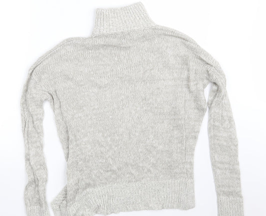 Womens UK Size S New Look Grey Pullover Jumper