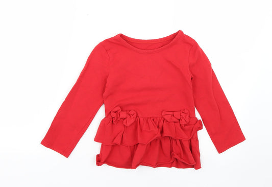 Preworn Girls Red Fit & Flare Size 4 Years