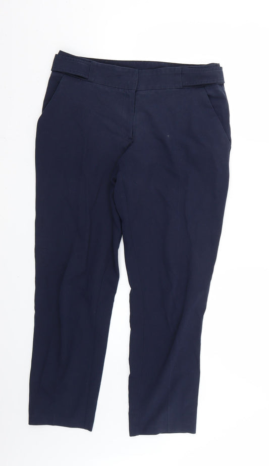 Womens UK Size 10 Dorothy Perkins Regular Fit Blue Trousers