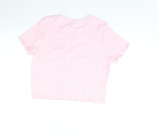 Primark Womens Pink Basic T-Shirt Size L