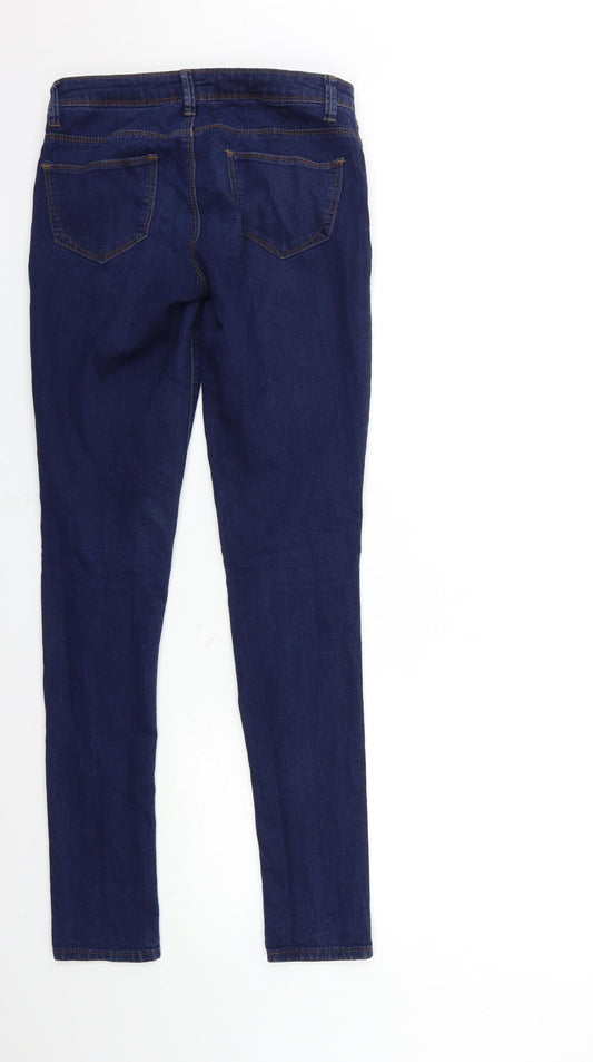 Denim & Co. Womens Blue Denim Skinny Jeans Size 8 L32 in