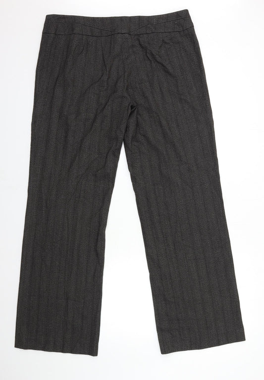 Womens UK Size 34 in Dunnes Stores Regular Fit Brown Trousers