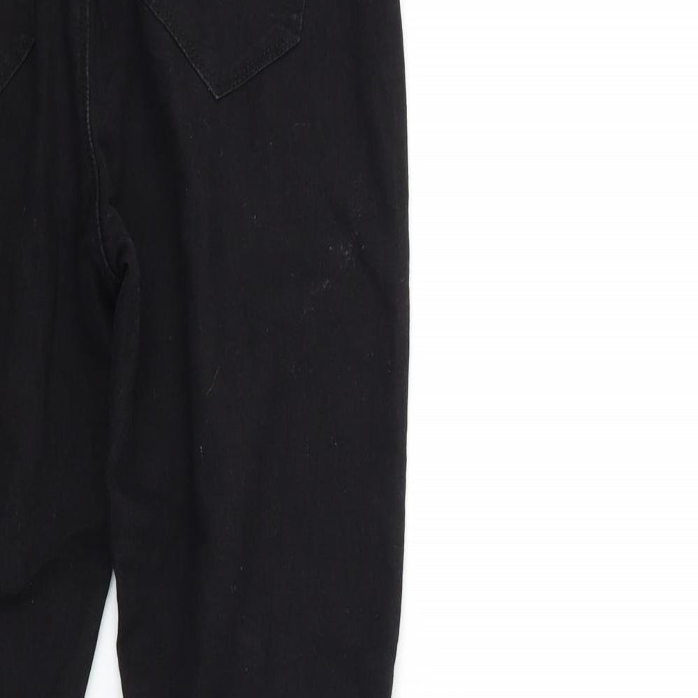 Denim & Co. Womens Black Denim Jegging Jeans Size 12 L26 in