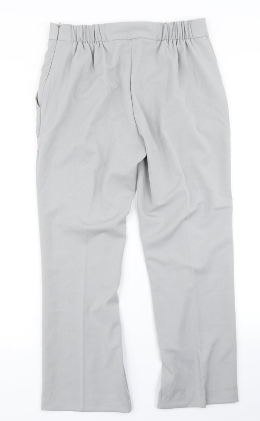 Womens UK Size 10 Anna Rose Regular Fit Dress Pants Grey Trousers