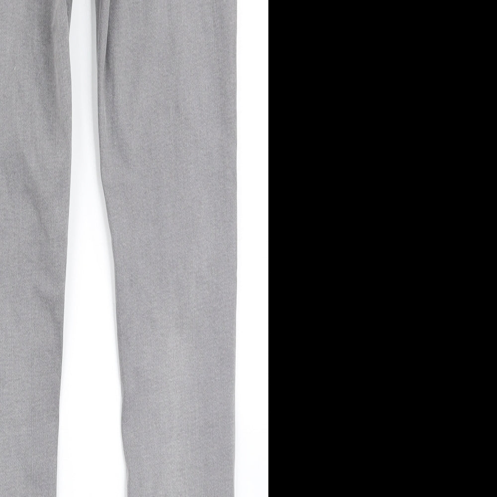 Brand and care label for Denim Co women’s grey denim skinny jeans, size UK 10, 27-inch leg