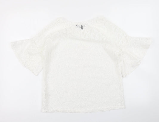 Atmosphere Womens White Basic T-Shirt Size 8