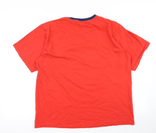 Mens UK Size L George Red T-Shirt