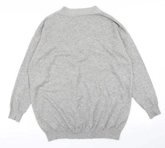Womens UK Size S MissLook Grey Pullover Jumper