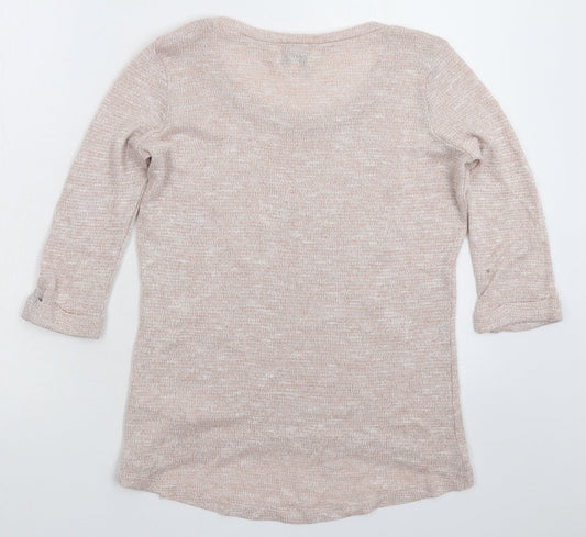 Womens UK Size 10 New Look Beige Pullover Jumper