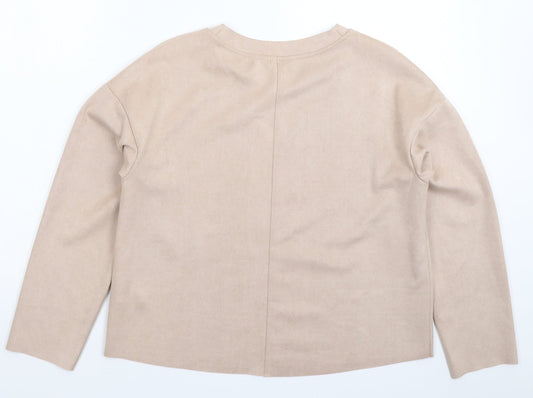 H&M Womens Beige Pullover Sweatshirt Size S