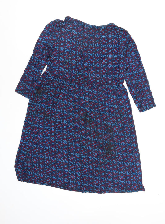 originals Womens Multicoloured Geometric Fit & Flare Size 12