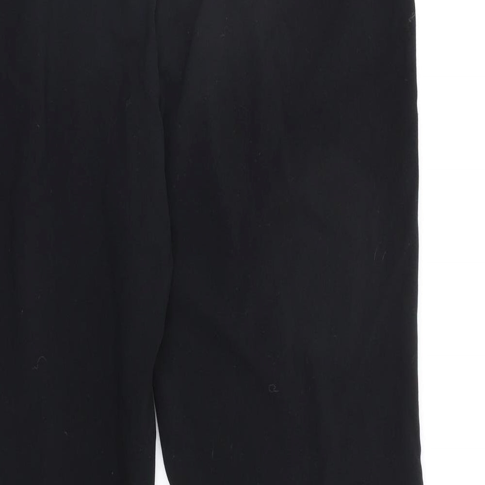 Womens UK Size 14 M&S Regular Fit Black Trousers