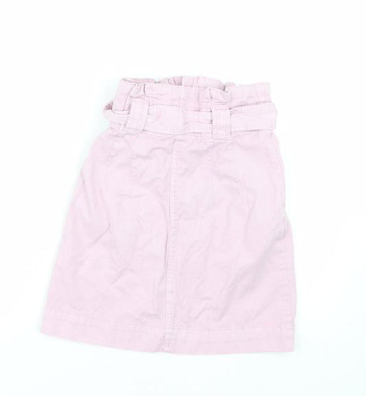 H&M Womens Pink Denim Mini Skirt Size 28 in