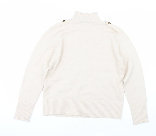 Womens UK Size 10 Warehouse Beige Pullover Jumper