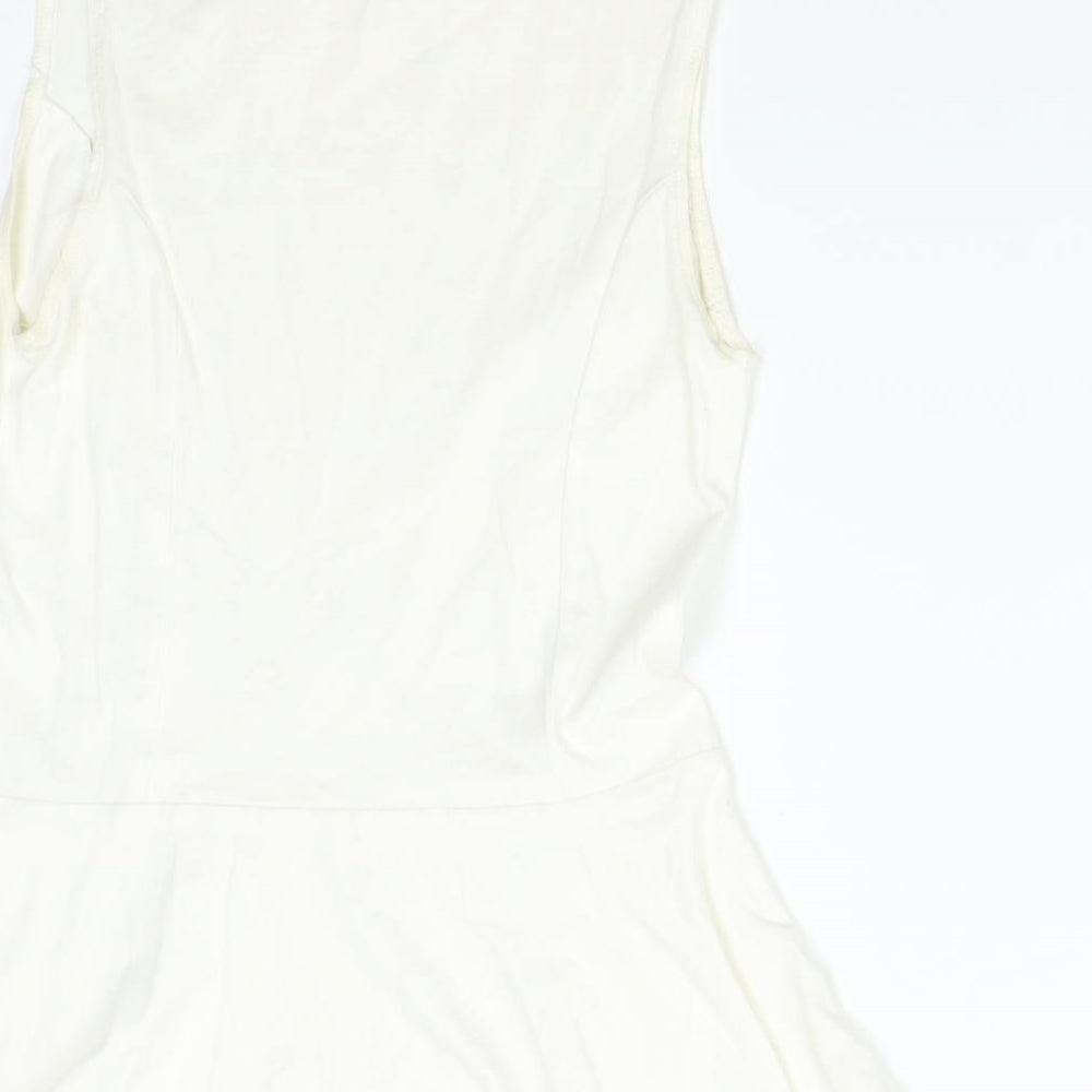 New Look Womens Ivory Tunic Tank Size 10